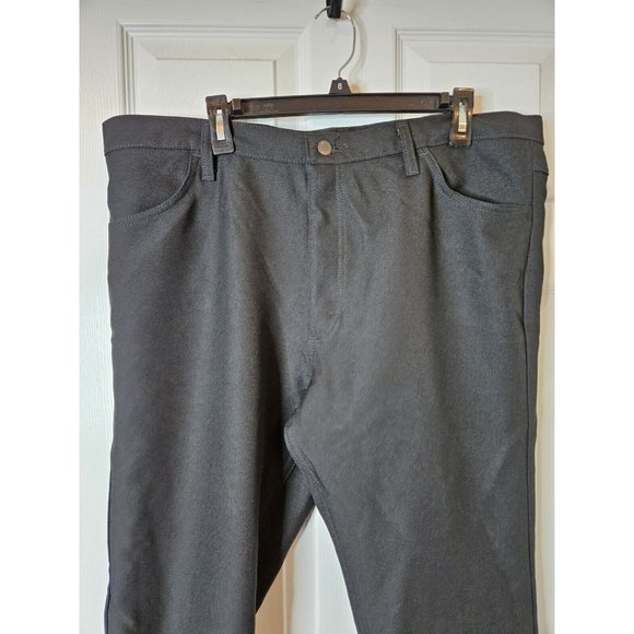 Vintage Wrangler 40 x 30 Polyester Black Designer Rodeo Cowboy Pants 828K - Picture 4 of 8